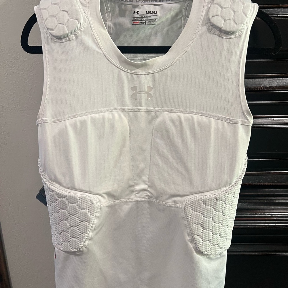 Under Armour White Compression Top